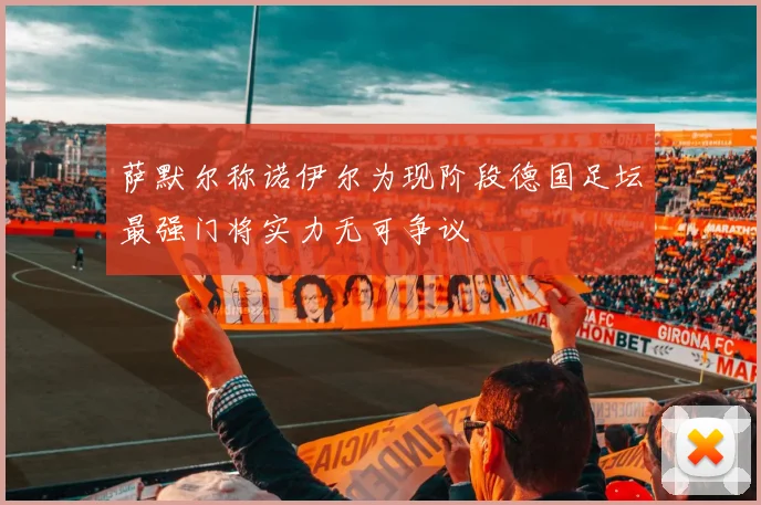 萨默尔称诺伊尔为现阶段德国足坛最强门将实力无可争议